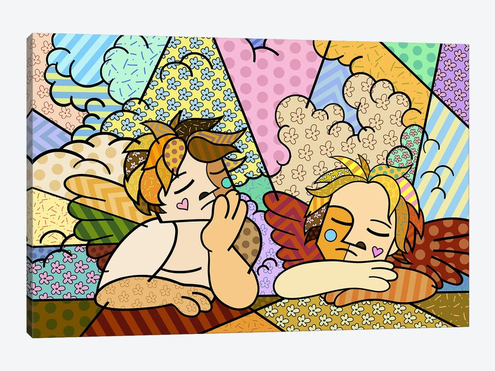 The Two Angels 2 (After Raphael) by 5by5collective 1-piece Art Print