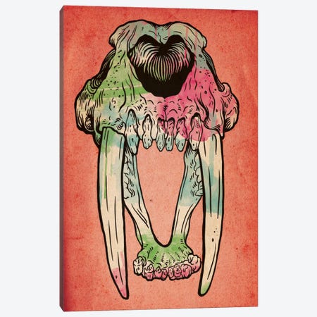 Prehistoric Watercolor Canvas Print #ICA45} by 5by5collective Canvas Artwork