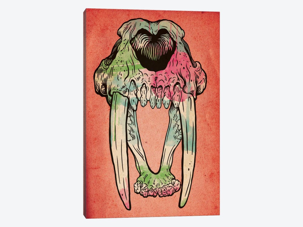 Prehistoric Watercolor by 5by5collective 1-piece Art Print