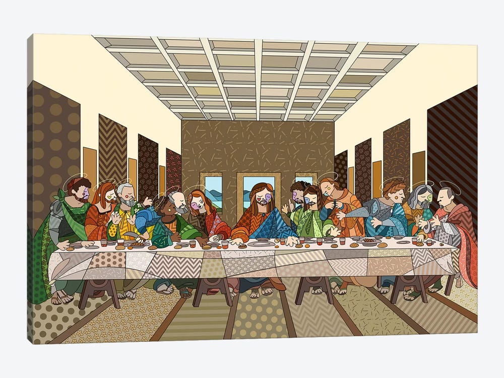 The Last Supper 2 (After Leonardo Da Vinci) 1-piece Canvas Artwork