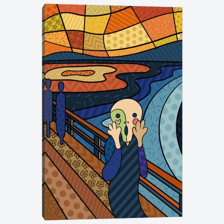 The Scream 3 (After Edvard Munch) Canvas Print #ICA464} by 5by5collective Canvas Art Print