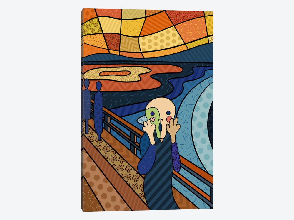The Scream 3 (After Edvard Munch) by 5by5collective 1-piece Art Print