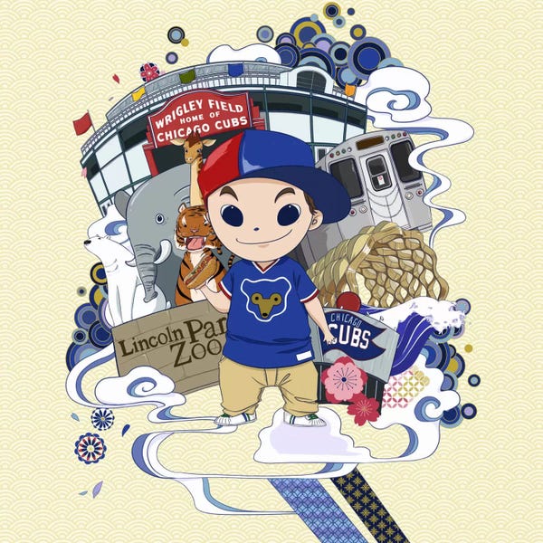 Chicago Cubs: Lincoln Park Lake View by 5by5collective