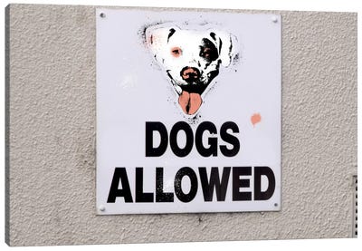 Dogs Allowed Canvas Art Print
