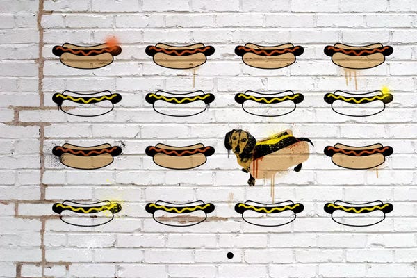 Similar To Banksy: Hot Dogs by 5by5collective