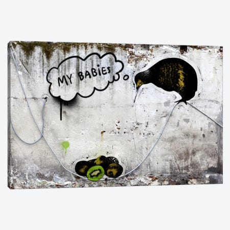 Baby Kiwi Canvas Print #ICA485} by 5by5collective Art Print