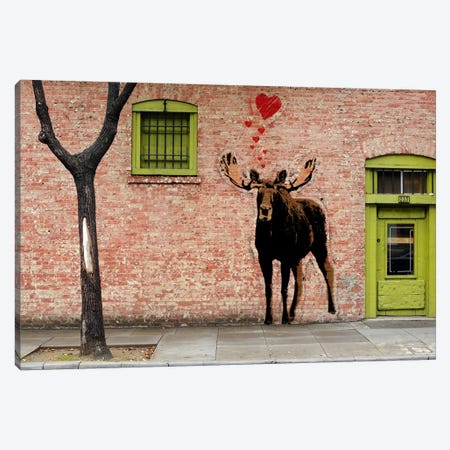 I Love Moose Canvas Print #ICA488} by 5by5collective Canvas Art