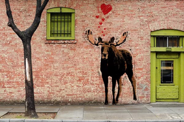 Deer: I Love Moose by 5by5collective