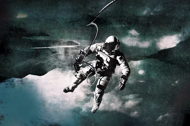 Space Walk by 5by5collective wall art