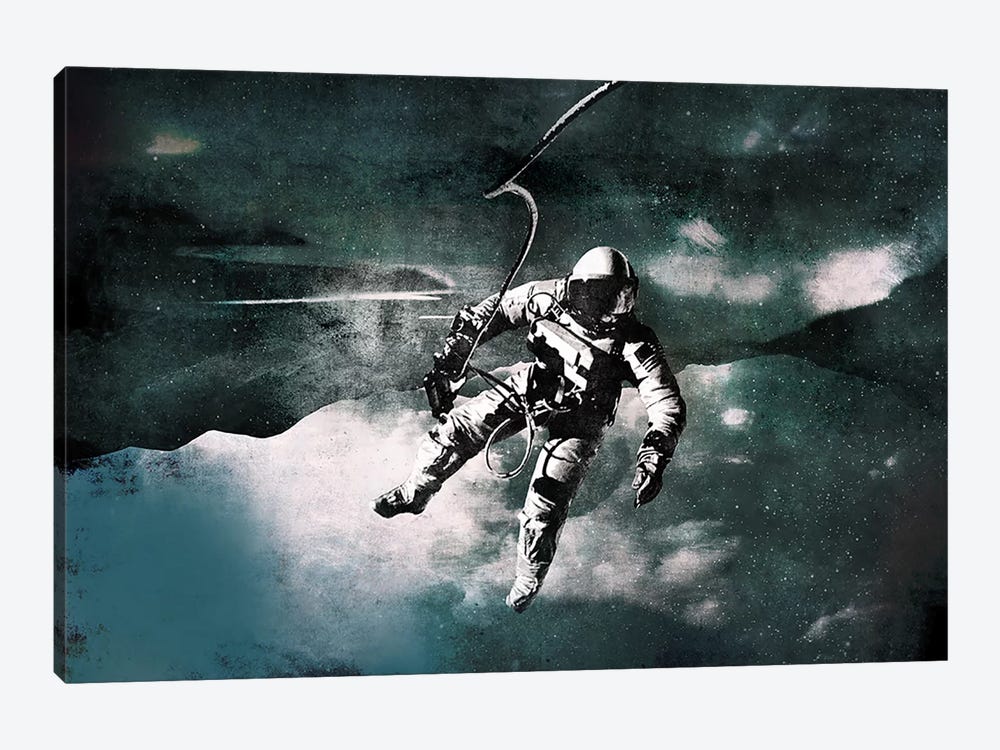 Space Walk by 5by5collective 1-piece Art Print