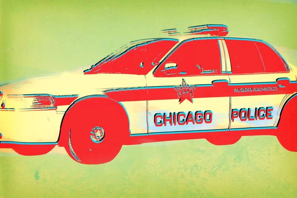 Canvas Print: Distressed Police by 5by5collective
