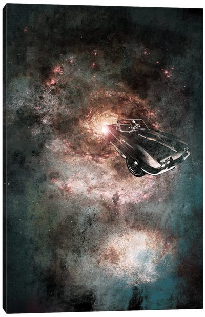 Galaxy Rider Canvas Art Print - Contemporary Surrealism Collection