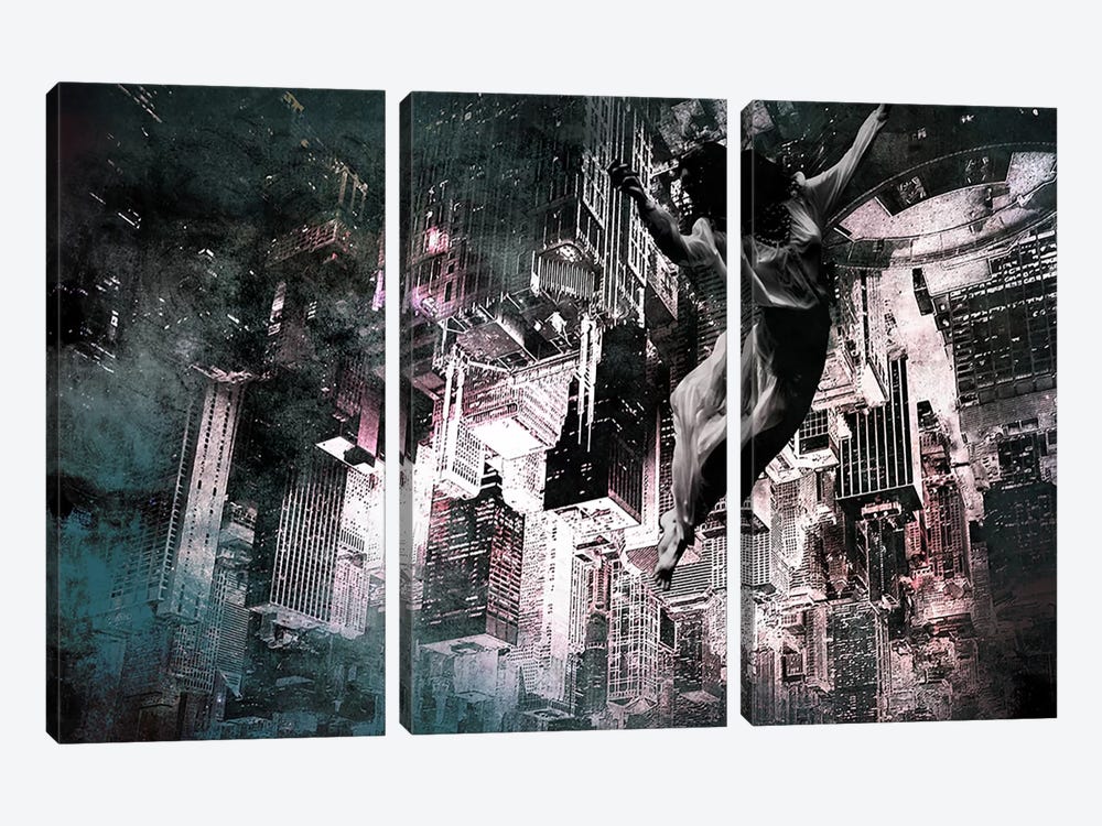 Angel of Manhattan by 5by5collective 3-piece Canvas Art