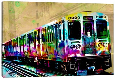 Pop El Canvas Art Print - Train Art