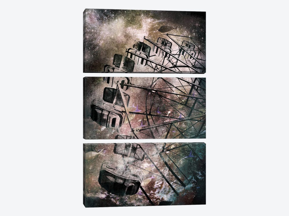 The Giant Wheel by 5by5collective 3-piece Canvas Art
