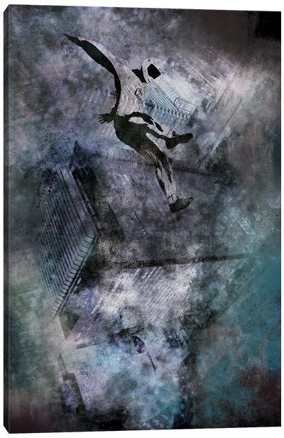 Free-Falling Canvas Art Print - Kitsch Opus