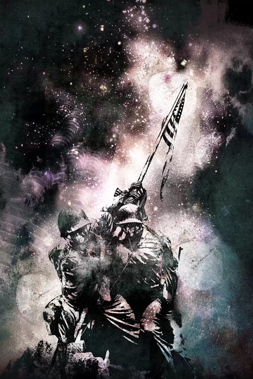 Raising the Flag by 5by5collective wall art