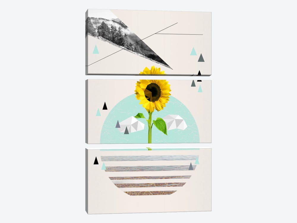 Uplifting Landscape by 5by5collective 3-piece Canvas Print