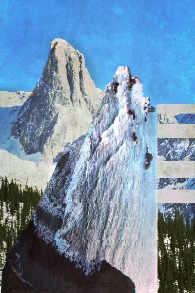 Peaks in Abstract by 5by5collective framed wall art