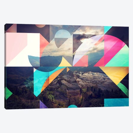 Shapes of the Terraced Mountain Canvas Print #ICA559} by 5by5collective Canvas Wall Art