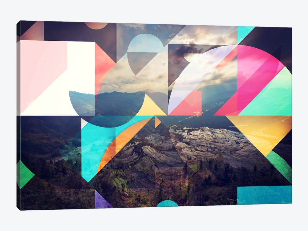 Shapes of the Terraced Mountain by 5by5collective 1-piece Canvas Art