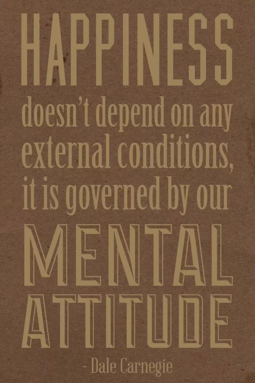 Happiness According to Carnegie 2 by 5by5collective wall art