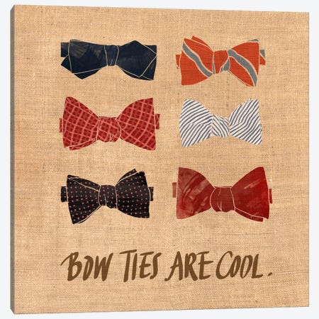 Bow Ties Canvas Print #ICA583} by 5by5collective Canvas Print