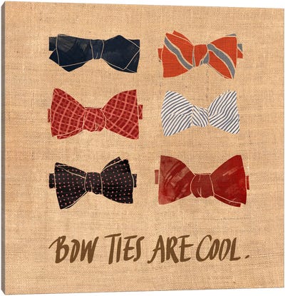 Bow Ties Canvas Art Print - Sophisticated Dad