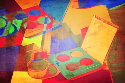 Preperation Pop Art by 5by5collective framed wall art