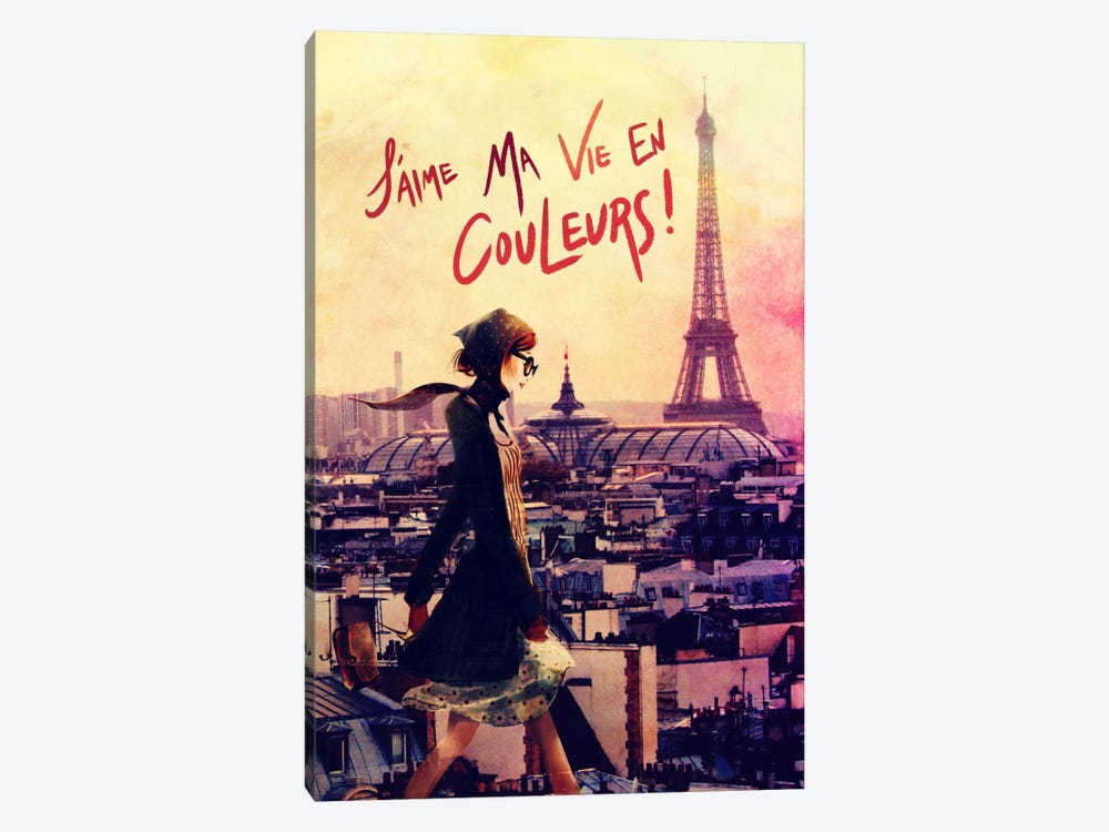 Parisian Walk by 5by5collective 1-piece Canvas Artwork