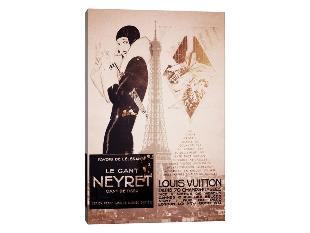 Art Print Poster , Canvas Louis Vuitton Vintage