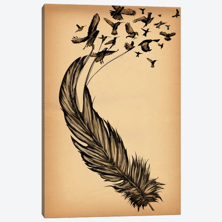 All From a Feather Canvas Print #ICA5} by 5by5collective Canvas Art