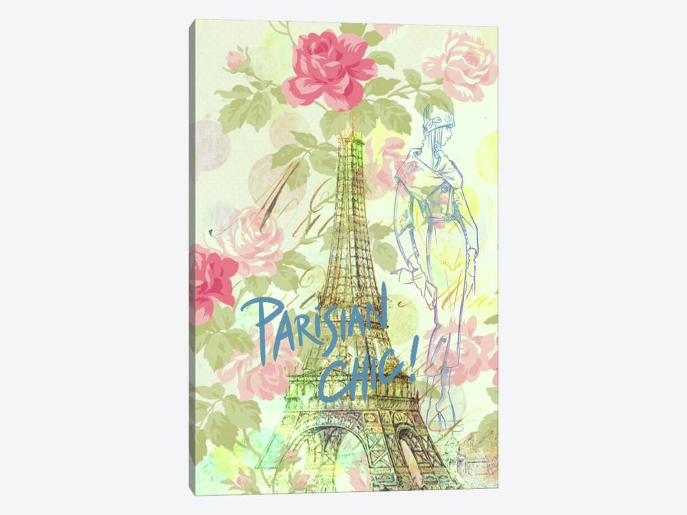 Parisian Chic by 5by5collective 1-piece Canvas Print