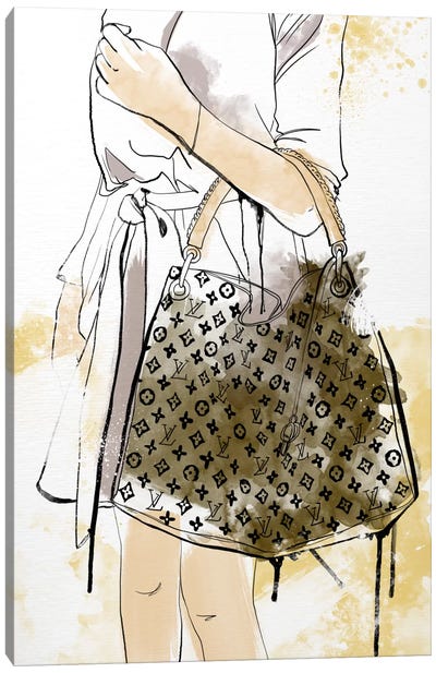 Bags Are My Weakness Canvas Art Print - Louis Vuitton Art