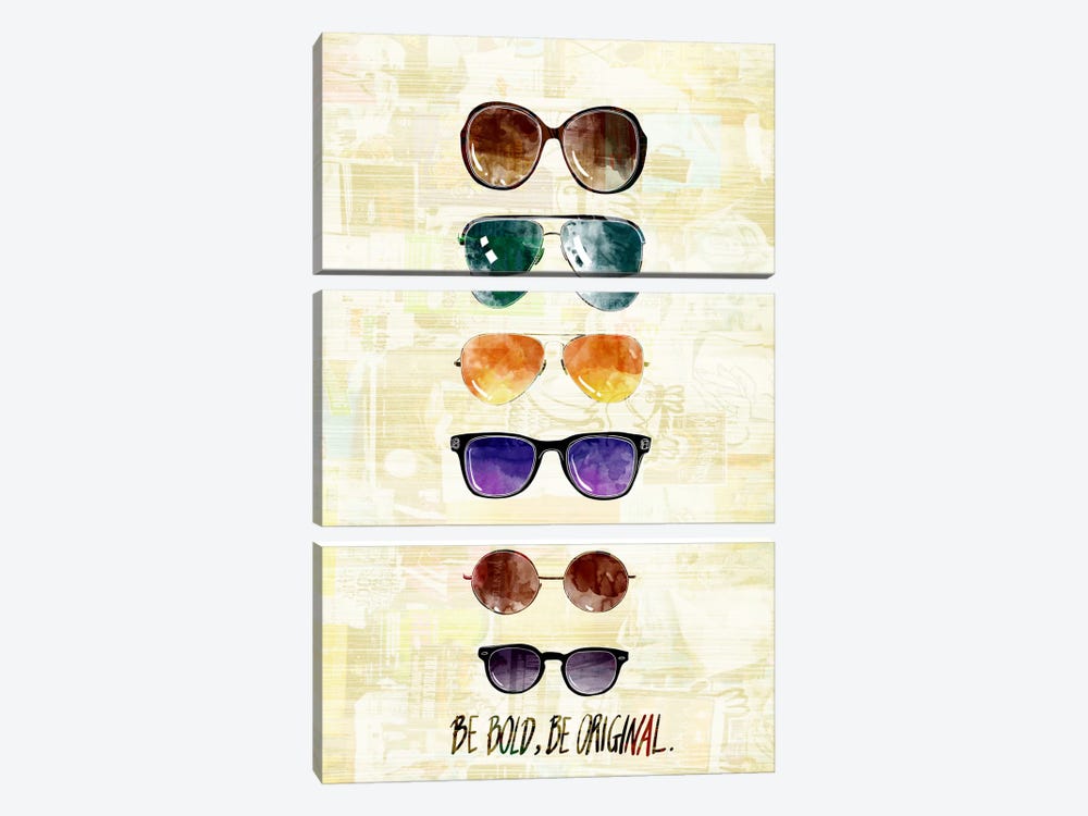 Be Bold, Be Original by 5by5collective 3-piece Canvas Art Print