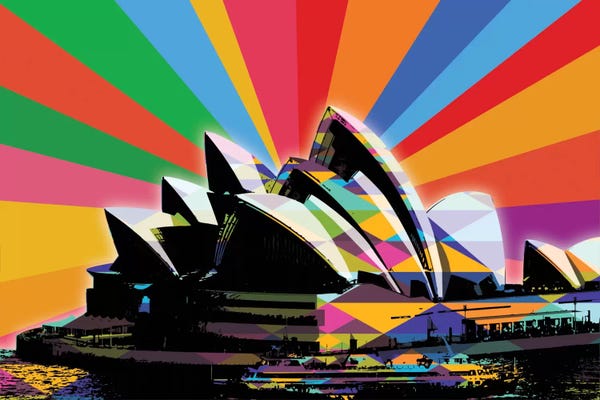 Sydney Opera House: Sydney Psychedelic Pop by 5by5collective