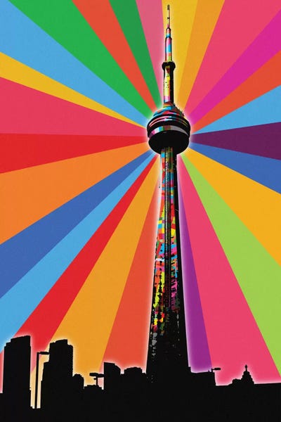 Ontario: CN Tower Psychedelic Pop by 5by5collective