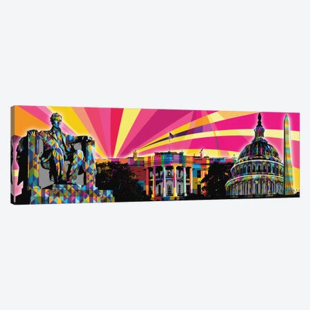 DC Psychedelic Pop Canvas Print #ICA654} by 5by5collective Canvas Artwork