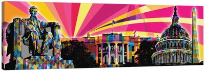 DC Psychedelic Pop Canvas Art Print - Psychedelic Monuments
