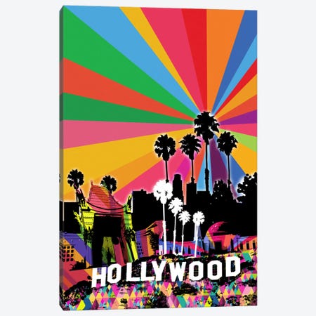 Los Angeles Psychedelic Pop 2 Canvas Print #ICA660} by 5by5collective Canvas Artwork
