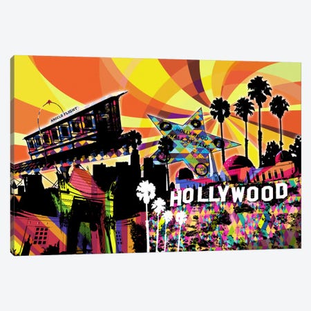 Los Angeles Psychedelic Pop 3 Canvas Print #ICA661} by 5by5collective Canvas Artwork