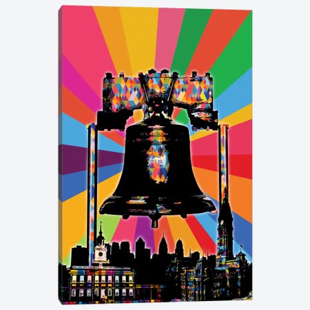 Philadelphia Psychedelic Pop Canvas Print #ICA666} by 5by5collective Canvas Art Print