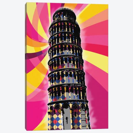 Pisa Psychedelic Pop Canvas Print #ICA667} by 5by5collective Canvas Print