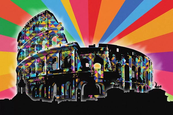 The Colosseum: Rome Psychedelic Pop by 5by5collective