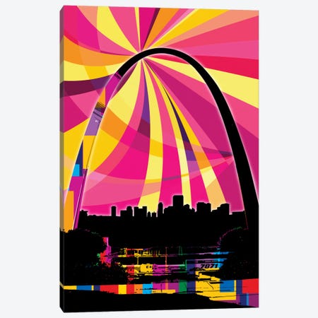 St. Louis Psychedelic Pop Canvas Print #ICA676} by 5by5collective Canvas Art