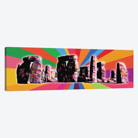 Stonehenge Psychedelic Pop Canvas Print #ICA677} by 5by5collective Canvas Art