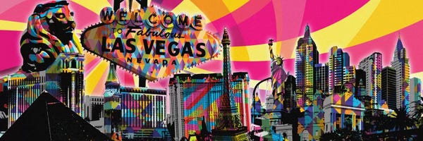 Nevada: Las Vegas Psychedelic Pop by 5by5collective