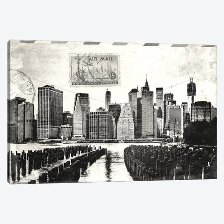 Letter from Manhattan Canvas Print #ICA683} by 5by5collective Canvas Art