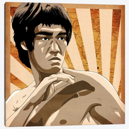 Bruce, Rising Sun Canvas Print #ICA708} by 5by5collective Canvas Art Print