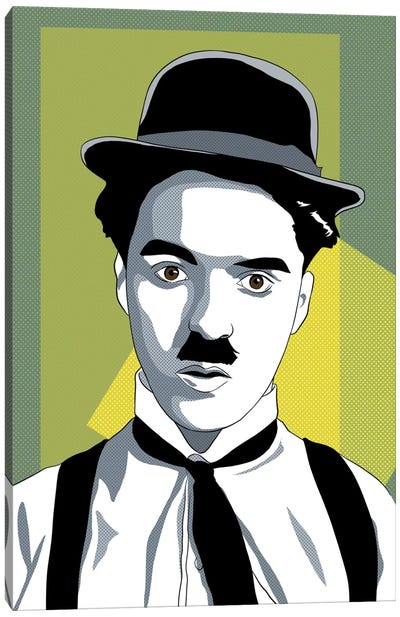 Quizzical Charlie #2 Canvas Art Print - Charlie Chaplin